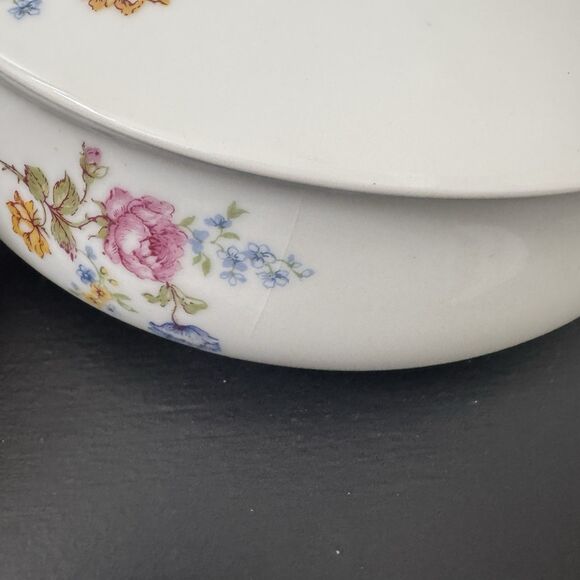 Haviland France ROSARIO Vintage Vegetable Serving Dish Gold Trim Floral China - Picture 11 of 12